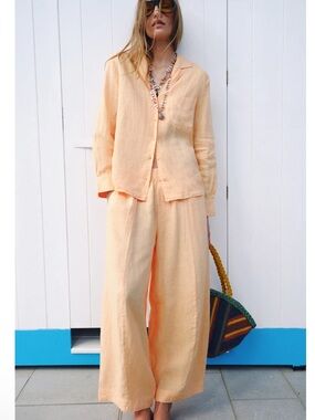 Zara ZW Collection 100% linen shirt